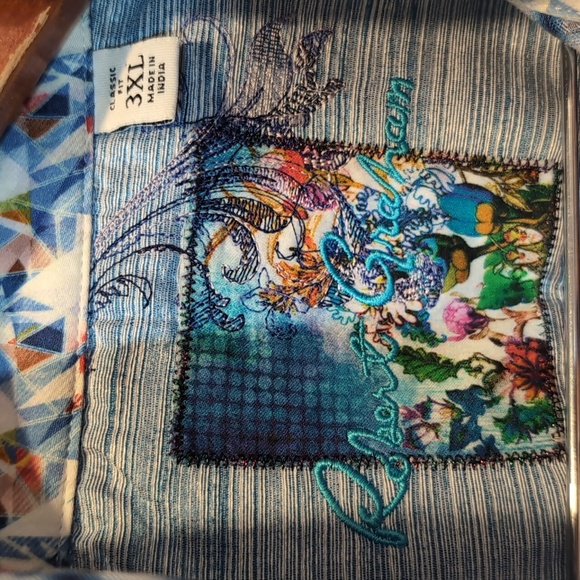 ❌SOLD❌ Conlan Classic Fit Shirt Egyptian Cotton Button Down Abstract - Picture 12 of 16